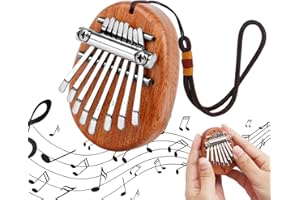 LIANGDIAN Kalimba Finger Klavier 1 Stück Holz Daumenklavier 8 Tasten Marimba Klavier Mini Daumen Musikinstrument Tragbare Kalimba Instrument für Anfänger Kinder Erwachsene