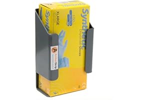AmberQuip Disposable Glove Box Holder. Ideal Storage Tradesman Van, Workshop, Garage. Wall Mountable. Grey PVC. (Small Holder)