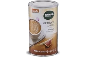 Naturata Bio Getreidekaffee Instant - 250 g Dose | Demeter-Qualität | Glutenfrei, Koffeinfrei & Vegan | Löslicher Bio-Kaffee aus Roggen, Gerste, Zichorien, Eicheln & Feigen
