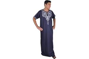 Egypt Bazar Moderner Herren-Kaftan, Farbe: Nachtblau