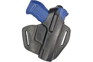 VlaMiTex B10 Funda de Pistola para cinturón, de Piel, para Walther P99 Negro