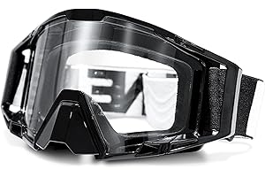 NENKI Gafas Motocross, Gafas Moto con protección nasal, Gafas Nieve para hombre y mujer, para deportes al aire libre, como Gafas Enduro