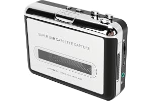 Denash USB Kassettbandspelare, Kassett Till MP3-omvandlare med Auto Reverse