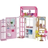 Barbie'nin Taşınabilir Portatif Evi, 3 yaş ve &uuml;zeri, HCD47