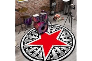 GUOYOOCC Tappetino Insonorizzato,Tappeto per Batteria,Drum Carpet per Batteria Elettronica,Assorbimento degli Urti Antiscivolo Pad,Drum Tappeto,per Musica Pratica E Performance,Insonorizzato Tappeto Batteria