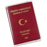 Spelt PVC Transparan Pasaport Kaplama Koruma Kılıfı Şeffaf