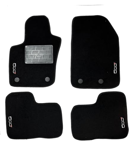 Tappetini Auto Compatibili Per 307: Set Completo In Moquette Nera Con Logo Ricamato E Clip - 2