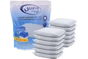 SPETEBO Lot de 12 recharges pour déshumidificateur d'air Ultra Fresh - 450 g - Granulés blancs