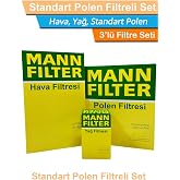 Honda Civic ile uyumlu FD6 1.6 MANN Filtre Bakım Seti 2007-2012 Hava+Yağ+Standart Polen