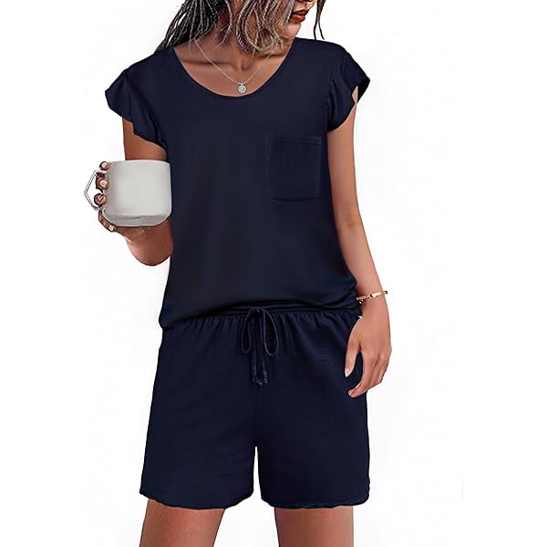 Leversic Damespyjama voor de winter, 2-delig, katoen, pyjamaset, ronde hals, lange mouwen, pyjamabroek met zakken, 1077, donkergrijs, S