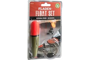 FLADEN Fishing Complete PIKE FLOAT and Accessory Kit Set - 14g Lead-Free Weight, 30lb Wire Trace, 50cm Handmade Rig, Size 4 trebles, Swivel, Stopper and 4mm Rubber Beads- Ideal for Predators [21-122]