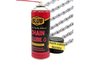 BLUB Chain Lube 450ml Spray - Lubricante Cadena de Teflón para Bicicleta MTB - Grasa Teflonada