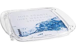 VITAdisplays® Cash-Tray ECONOMY Plateau à monnaie transparent personnalisable avec insert en papier
