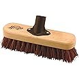 Elliotts Wooden Deck Scrubbing Head 23cm with Bassine Fibres & Bracket - FSC