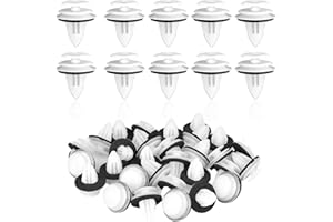 HUKNEQN 50 PCS Clip Fixation Voiture, Retenue Vehicle Clips, Rivets Plastique pour Voiture, Universels et Résistants, Clips Panneau Garniture Porte, pour Carrosserie et Intérieurs Auto