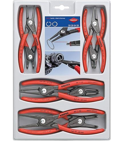 Lot De 4 Pinces à Circlips Facom PCSNJ4PB - Embouts Renforcés Et Tête Affinée