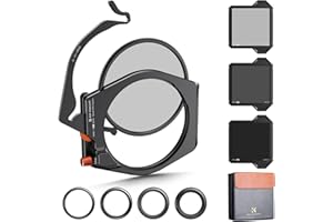 K&F Concept Nano X-PRO Rechteckfilter Set Square Filter Kit(inkl.95mm CPL Filter+ ND8/ND64/ND1000+ Filterhalter+ Adapterringe 67mm 72mm 77mm 82mm)