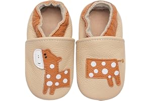 IceUnicorn Primeros Zapatos para Niños Zapatos de Cuero Suave para Bebés Zapatillas de Estar por casa para Niños