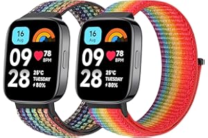 BTTNG Armband Kompatibel mit Xiaomi Redmi Watch 3 Active für Damen und Herren, Verstellbares Atmungsaktives Nylonband Sport Solo Loop Ersatzarmband für Redmi Watch 3 Active