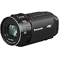 Panasonic HC-VX3E-K 4K Handheld Camcorder, 25mm F1.8 Wide-Angle Lens, Touchscreen, 24X Optical Zoom, Hybrid OIS+, HDR, Zoom Mic, Black