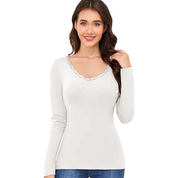 Haut Chaud Pour Femme Col Carré - Manches Longues, Coupe Ample - Polyester Léger - Décontracté, Pour Automne/hiver