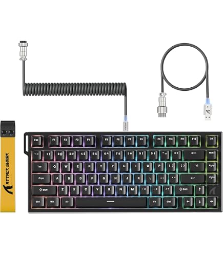 NZXT Function TKL Clavier Mécanique Gamer RGB Hot-Swap AZERTY Noir - Switches Linéaires, Compact Et Personnalisable