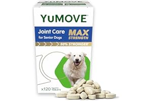 YuMOVE Max Strength Joint Supplement for Senior Dogs, Joint Care with Glucosamine, Chondroitin and Green Lipped Mussel, Age 8+, 120 Tablets