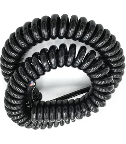 Produktbild von Spiralkabel 9 Adern – 26AWG, 0,15mm², Einzeln Geschirmt, Grau, Dehnbar, Als Teleskopschlauch Für Flexible Verbindungen