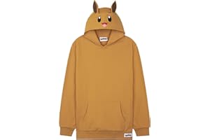 Pokémon Sweat à Capuche Garçon Ado, Pull Manga avec Poche Kangourou et Capuche, Pikachu Gengar Charizard Eevee, Cadeau Anime