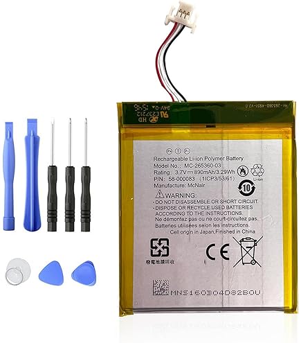 Battery Compatible With Unitech PA720 Barcode Scanner 3000mAh Li-Polymer