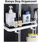 Beyaz Robot S&uuml;rg&uuml;l&uuml; Duş Sabunluğu Organizer