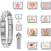 GXGM Italian Charm Bracelet - DIY Armband Mit Abnehmbaren Modulen