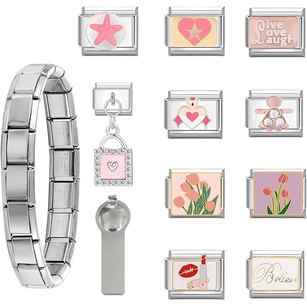 Arrderly Italian Charm Bracelet Anhänger - Abnehmbare Module Für Armbänder