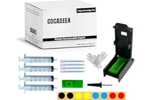 COCADEEX Outils de recharge d'encre compatibles avec les cartouches d'encre Canon PG-585XL CL-586XL PG-585 CL-586, pour imprimantes TS7700 TS7600 TS7640i TS7740i TS7650i TS7750i (sans encre)