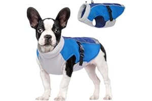 DENTRUN Hundekühlweste Große Mittlere Kleine Hundekühlweste Kühljacke Hund mit Geschirröffnung Sicherheitsreflektierend