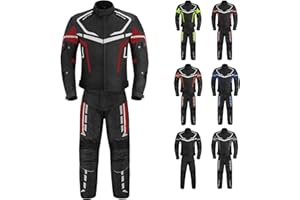 Vaster Moto Traje de moto impermeable para hombre chaqueta y pantalón traje blindado certificación CE armadura extraíble ropa deportiva para exteriores