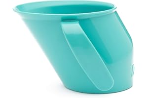 Doidy Filiżanka, 6 miesięcy, pierwszy otwarty kubek dla niemowląt i maluchów, ergonomiczna ukośna konstrukcja do treningu i nauki picia, niezbędne produkty do mleka i wody od piersi (1, turkusowy)