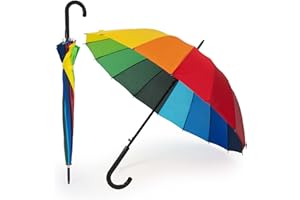 DH DREAMER HOME Paraguas Largo Clasico Grande Automatico Resistente al Viento