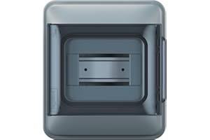 LEGRAND, Plexo S Feuchtraumverteiler, Aufputzverteiler, Schutzart: IP65-IK07, 1-reihig, 6 Module, Maße: 200 x 177 x 106 (H x B x T in mm) mit Neutralleiter- und Schutzleiter-Klemmenleiste, 601886