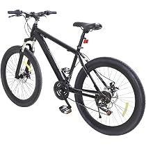 Fahrrad 26 Zoll Mountainbike Herren 21-Gang MTB Fahrräder Hochkohlenstoffstahl Freestyle Bike Höhenverstellbar Mountainbikes mit Doppelscheibenbremsen für Herren/Damen/Jungen/Mädchen Sport & Freizeit