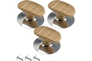 0XBIT Pomelli per Coperchi Pentole, 3 Pezzi Universali in Bachelite per Pentole da Cucina