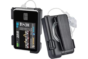 Healvaluefit Tandem Tslim X2 Pump Case with Clip, 360° Rotatable Clip with Sturdy and Durable Hinge, Insulin Pump Holster, Friendly to Screen Protector, Compatible with t:slim and t:slim G4 （Black）