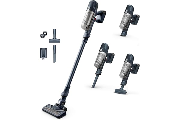 Rowenta X-Pert6.60 Aspirateur balai sans fil multifonction, Puissance de 100W, 45 minutes d'autonomie RH6831EO, Noir
