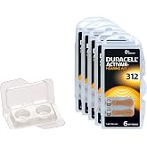 wns-emg-world Duracell Activair işitme cihazı pili Tip 10, 13, 312 ve 675 Set 3: 30x Typ 312 braun 4250822700732