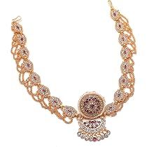 Buy Jewar Mandi Maang Tikkas, Bodla. BOR, Tika Gold Plated Kundan ...