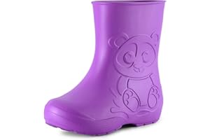 Ladeheid Stivaletti Pioggia Bambino in EVA, Leggeri Stivali Pioggia Bambina con Motivo a Panda, Facili da Pulire Stivaletti Bambina e Scarpe Bambino LA-CA-10