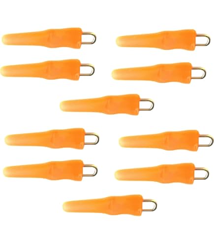 10 Perline Laterali Arancioni Per Connettori Pesca - Estrattori Laterali Misura Standard - Foto 4