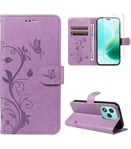 Custodia A Libro Portafoglio Per Honor 200 Lite, In Pelle PU Con Slot Porta Carte E Supporto Regolabile, Chiusura Magnetica, Rosa - 2