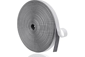 YANKUIRUI Guarnizione Finestra Porta Nastro Sigillante Autoadesivo in Gommapiuma, Alta Densità Neoprene Isolamento Nastro Sigillante per Anti Freddo, Rumore e Collisione (12mm x 1.5mm/10M,) Nero