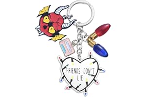 MELIX HOME Stranger Keychain Friendship Gifts Keychains Merch Halloween Collection Gift